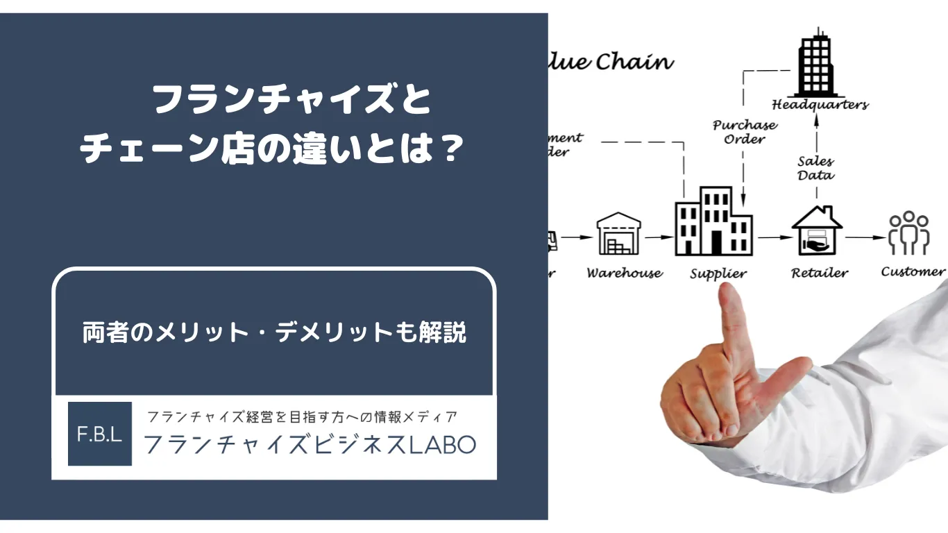 フランチャイズとチェーン店の違いとは？比較してわかりやすく解説